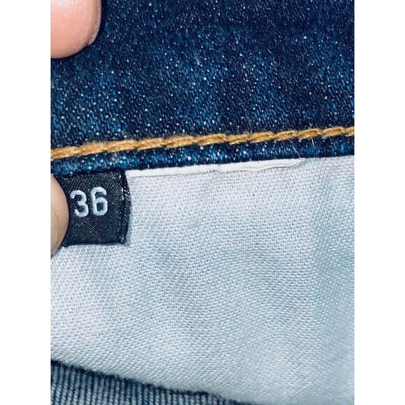 Hudson Straight Jeans Men's Byron Five Pocket Stretch Dark Wash Sz 36 Fits 38x30 - Picture 9 of 13